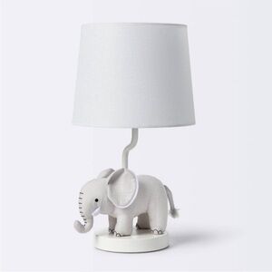CLOUD ISLAND NWT plush elephant table lamp w/ led light bulb